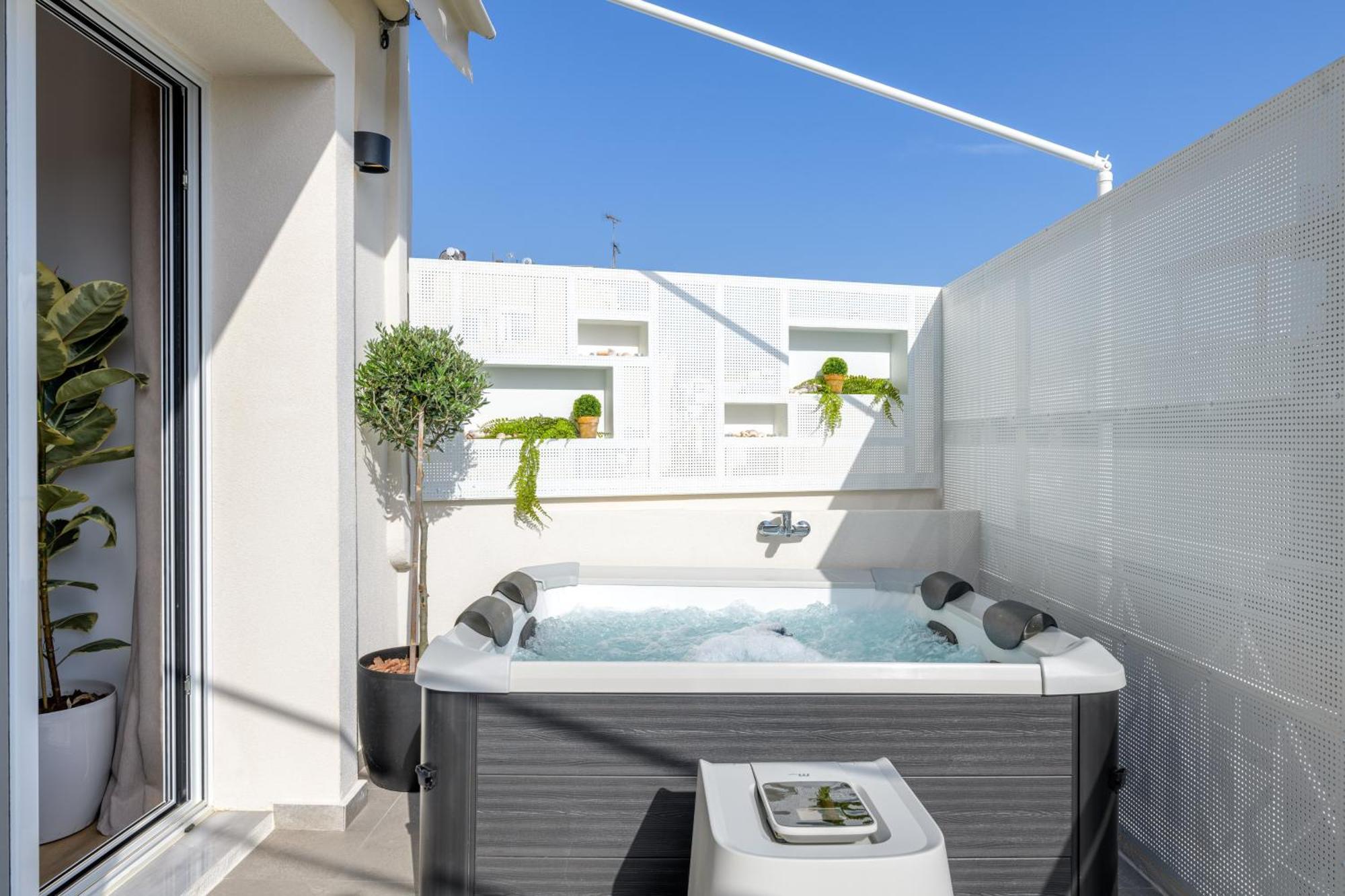 Central Sunny Loft With Plunge Pool Athen Exterior foto